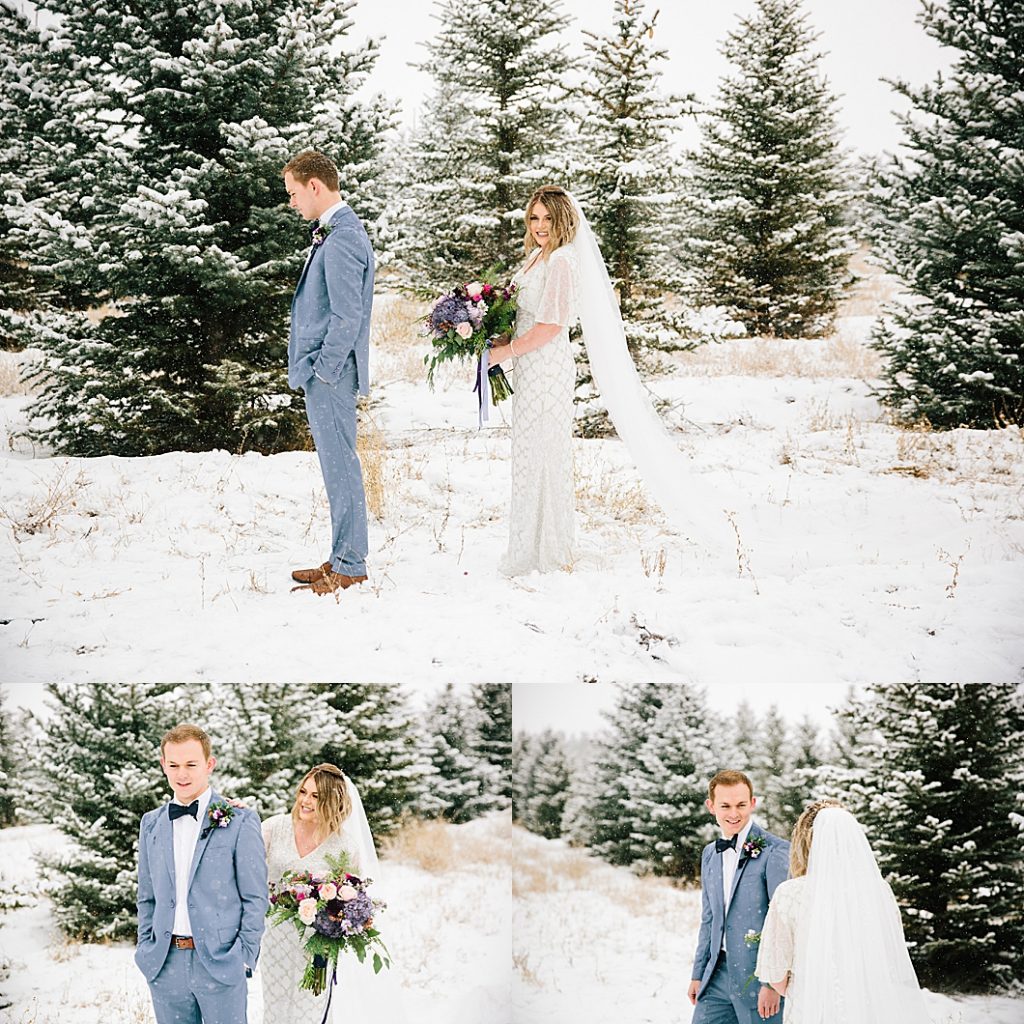 Winter wedding Idaho 