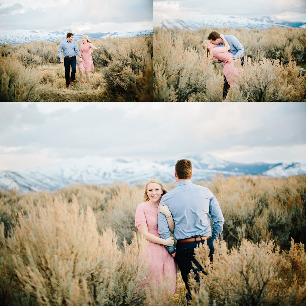 Dallin & Maddie | Mountain view engagements in Pocatello, ID
