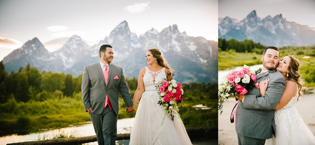 Bride and Groom Wedding Grand Teton National Park