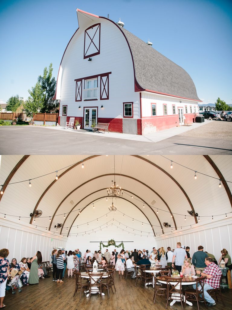 Jackson Hole wedding photographer captures wedding venue reception