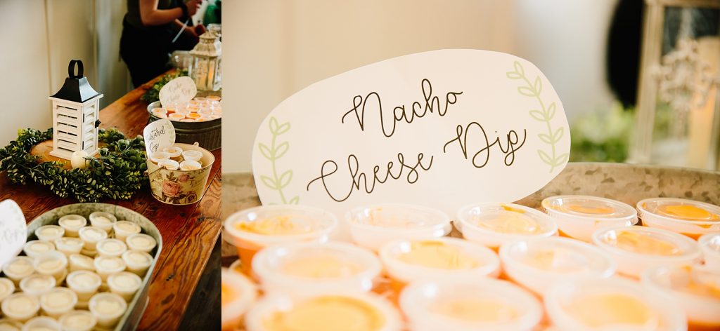 Jackson Hole wedding photographer captures nacho cheese bar at budget friendly jackson hole wedding