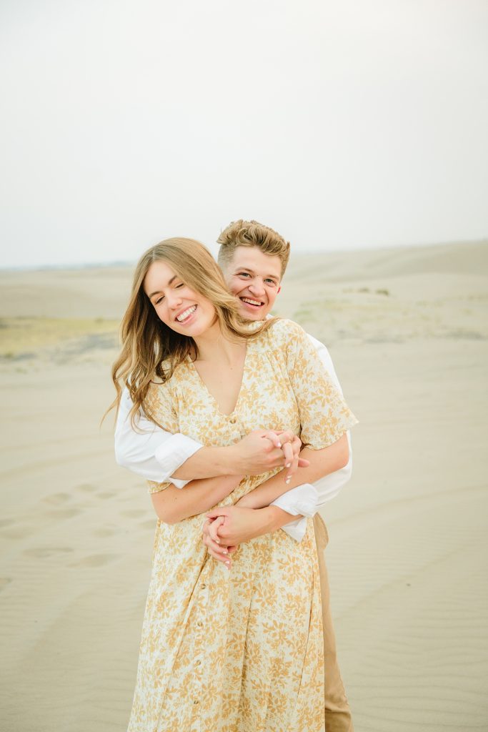 cute and happy couples engagement session