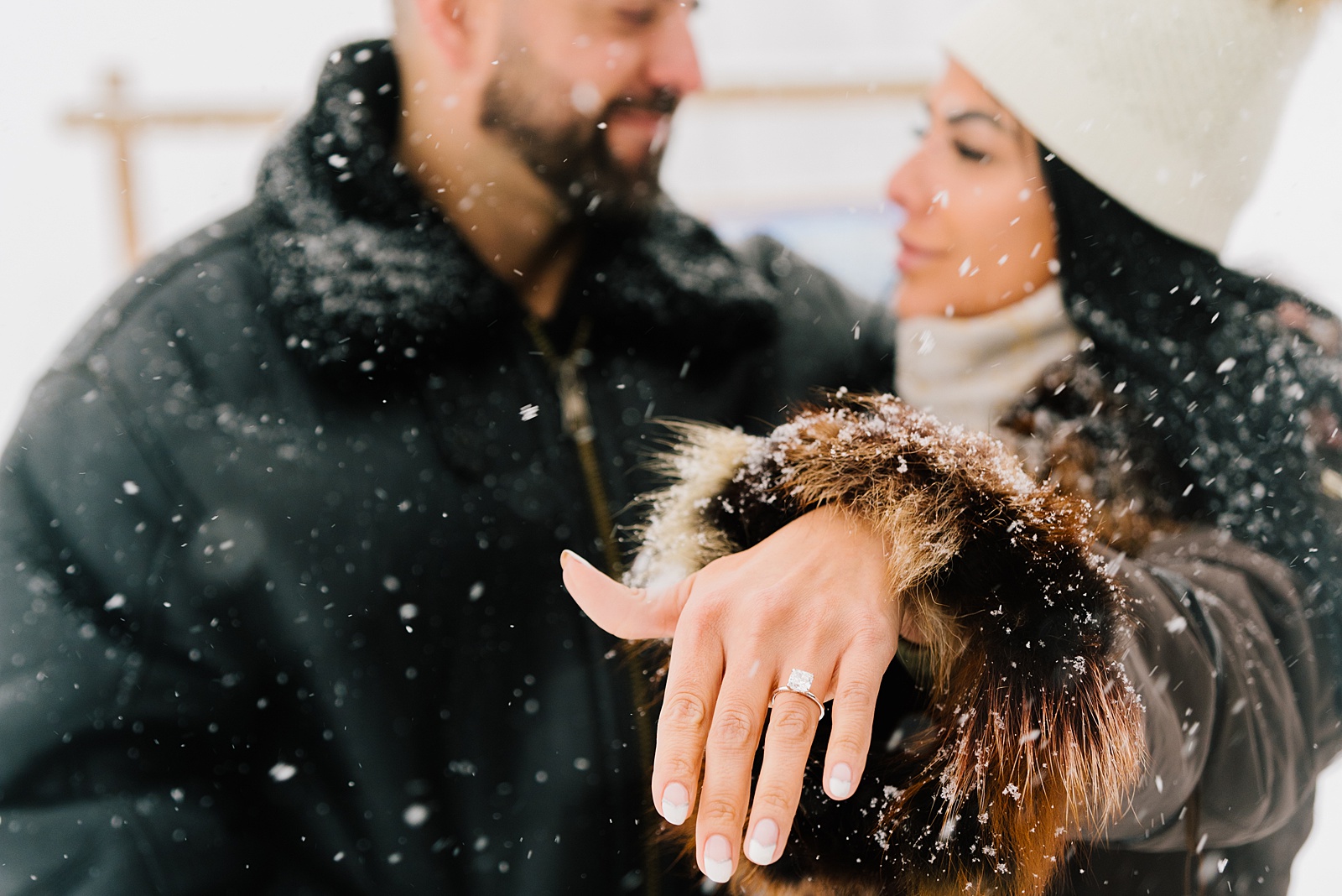 Jackson Hole photographers capture couple celebrating recent surprise proposal