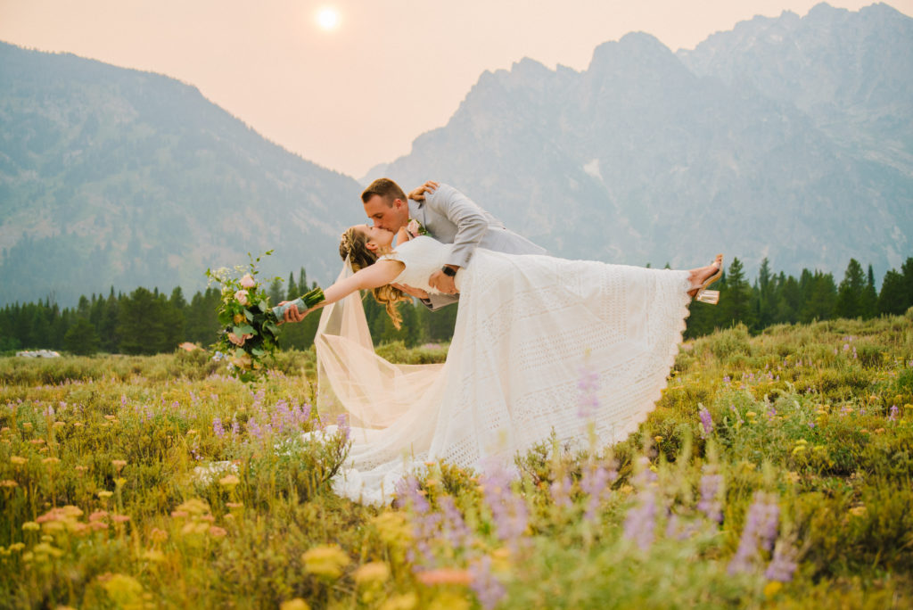 Mountain turn out elopement in jackson Hole