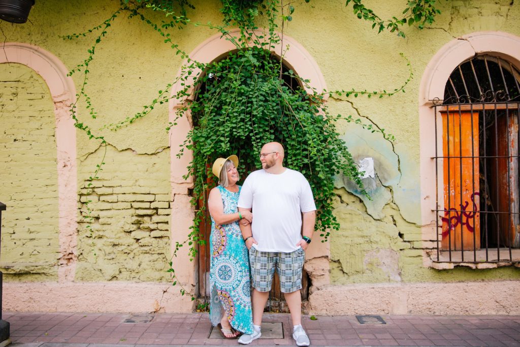 Jackson Hole wedding photographer captures couple embracing during outdoor engagement session in Mazatlan
