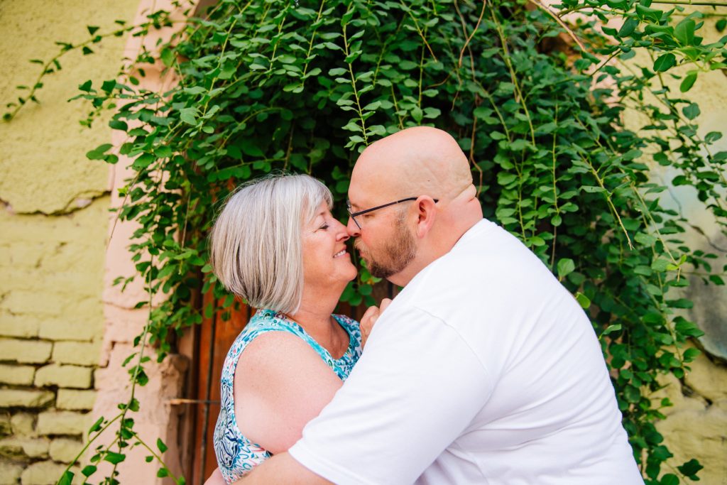 Jackson Hole wedding photographer captures man and woman kiss during couple portraits