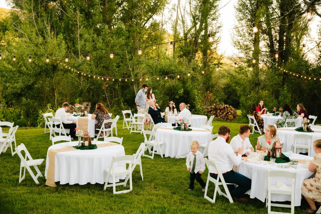 Jackson Hole wedding photographer captures backyard wedding in Pocatello