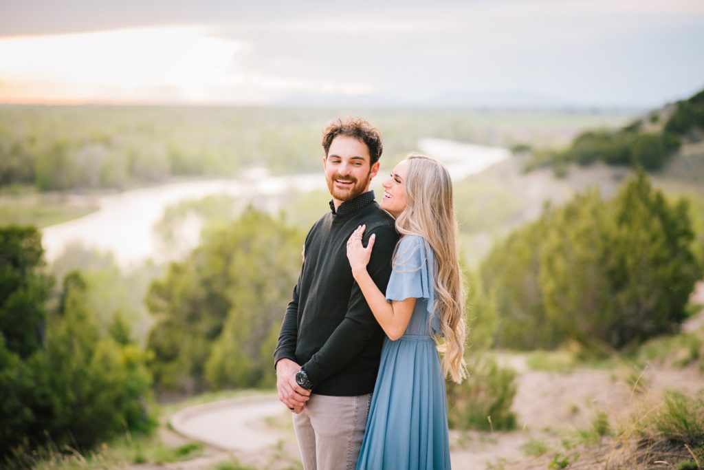 Jackson Hole wedding photographer captures couple laughs at jokes 