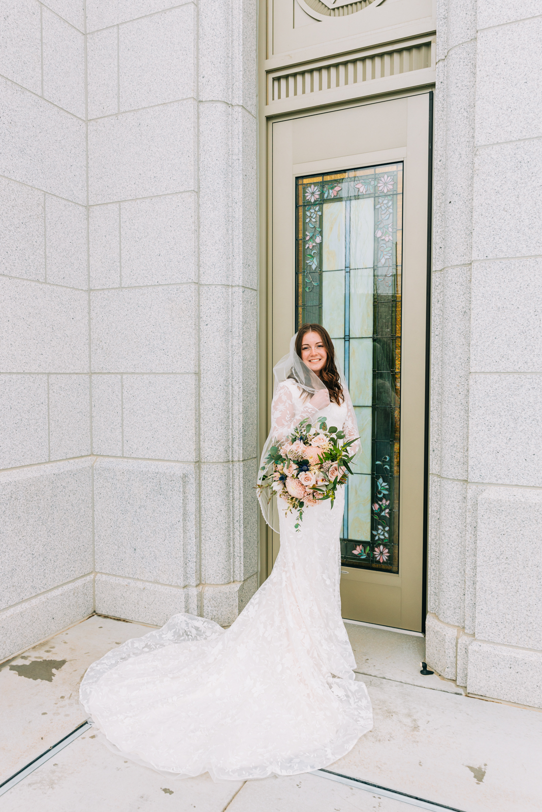 Jackson Hole wedding photographer captures beautiful bride pocatello temple