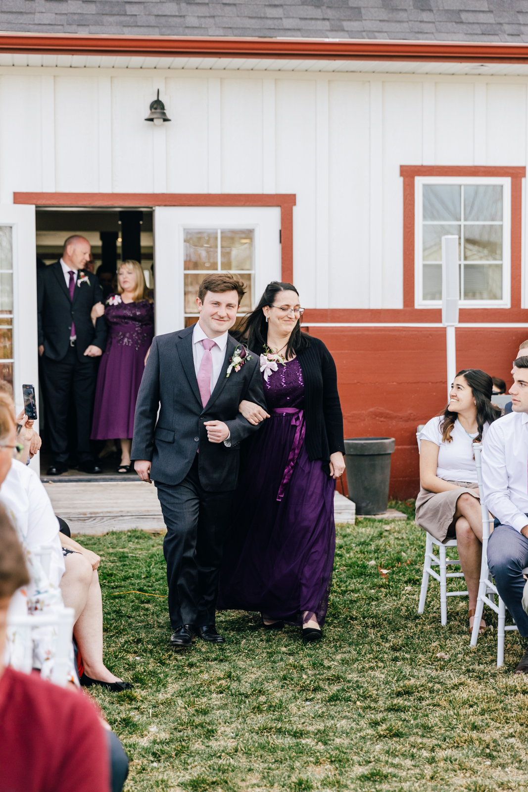 Jackson Hole wedding photographer capturesgroom and mother of bride