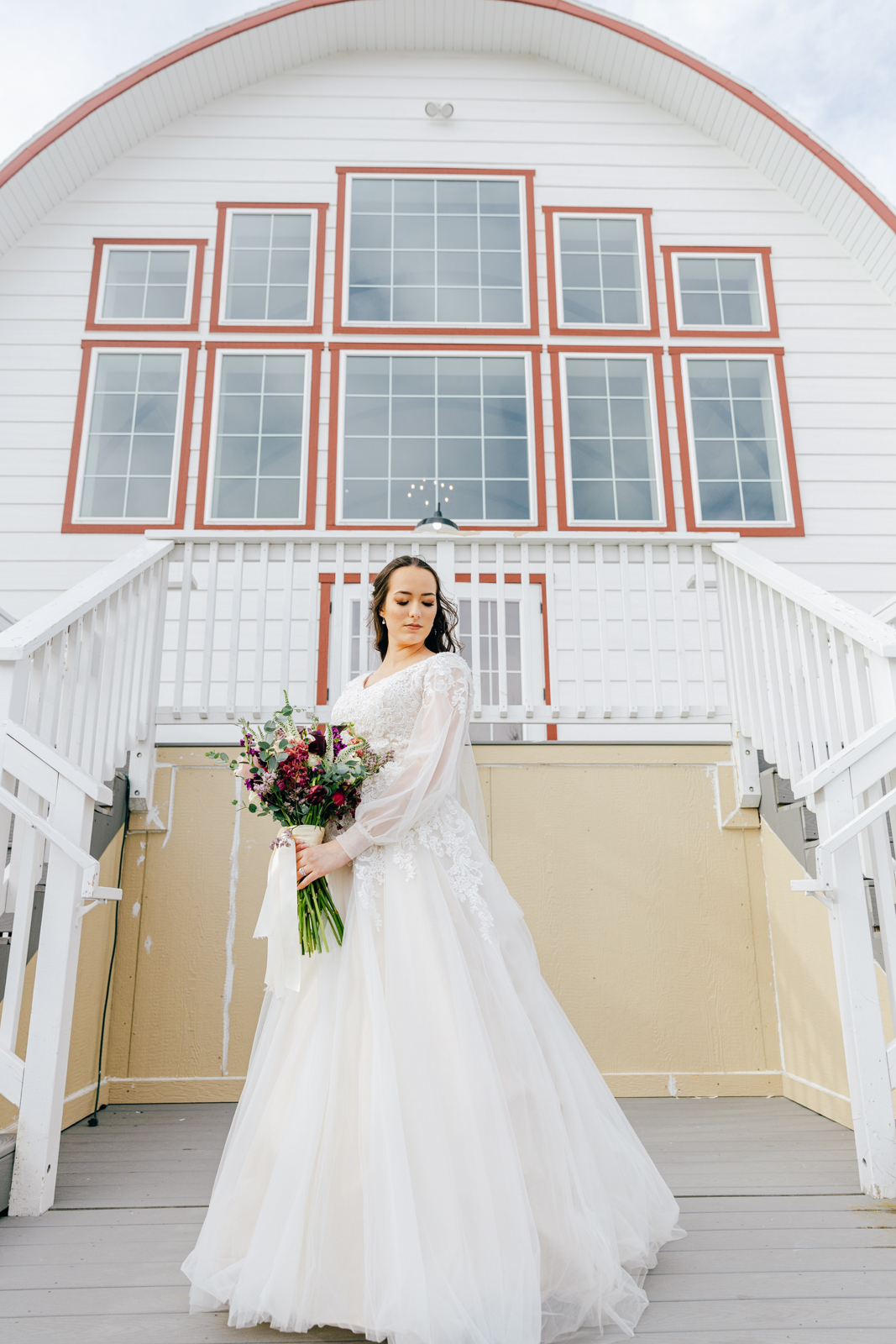 Jackson Hole wedding photographer captures Idaho Falls Barn Venue bride