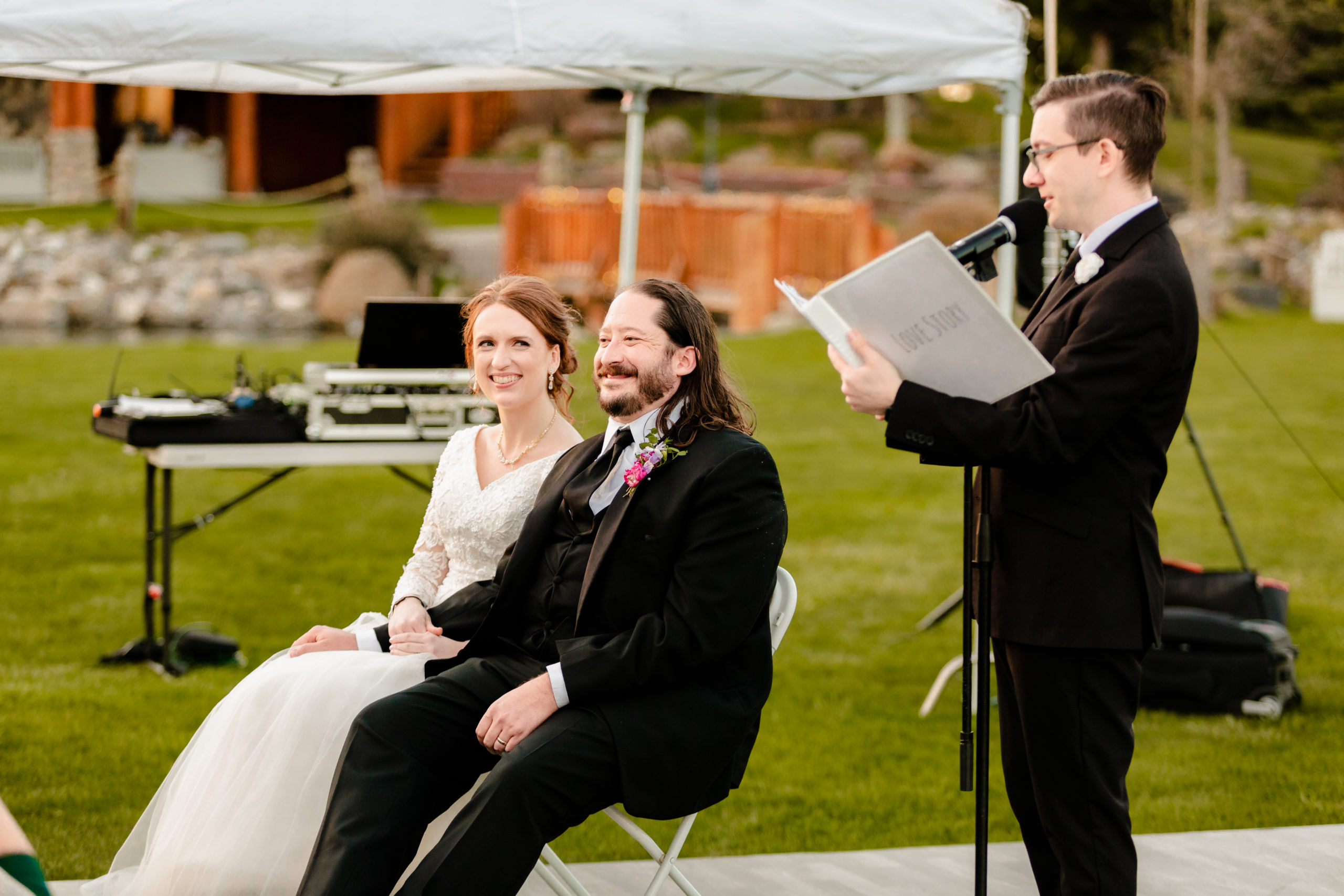 wedding entertainment at Colorful LaBelle Lake Reception